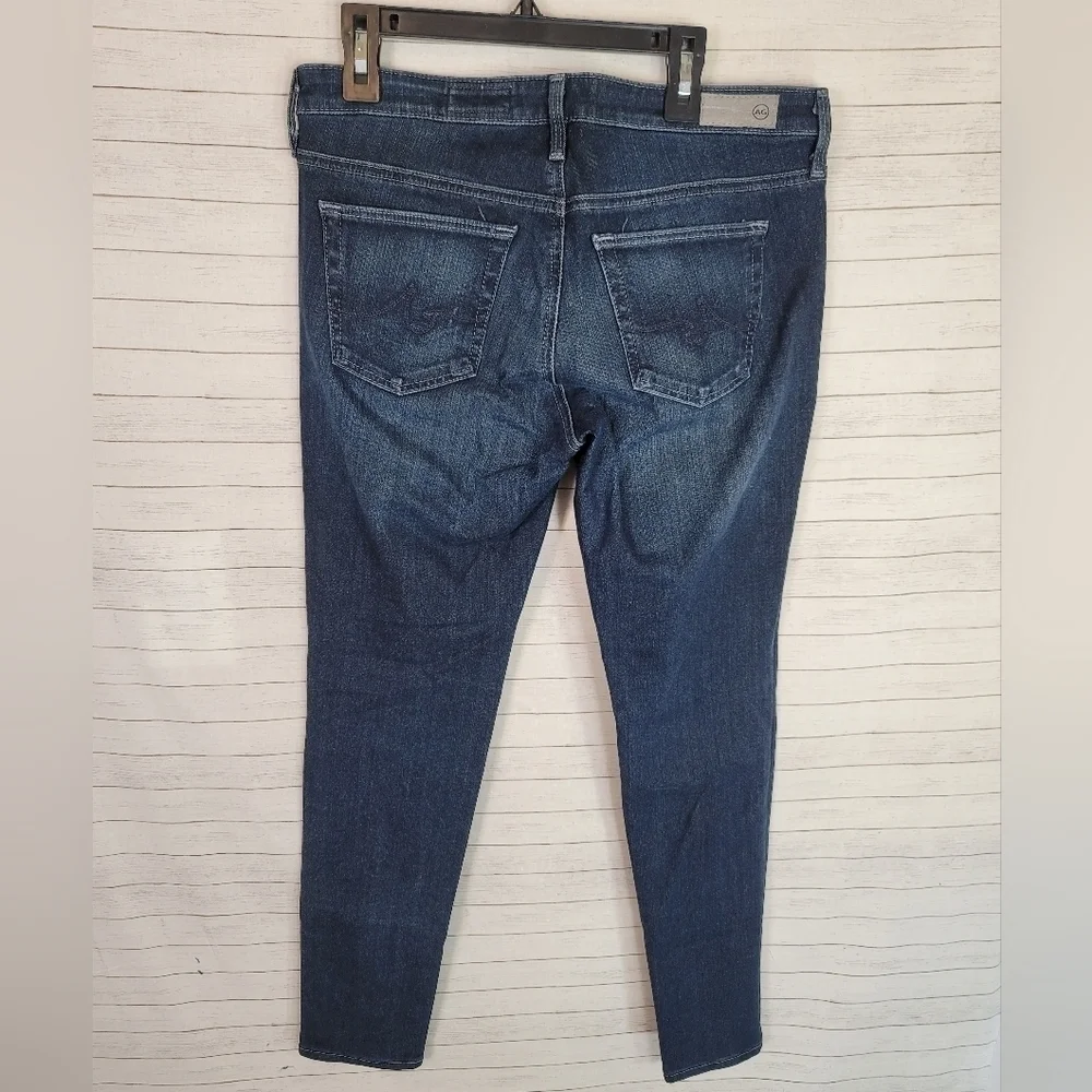 AG ADRIANO GOLDSCHMIED THE LEGGING ANKLE DARK WASH, SZ 28